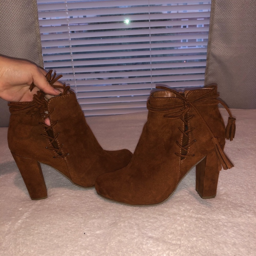 Brown booties